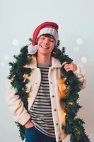 Weihnachtliche Zipfelmütze Badi