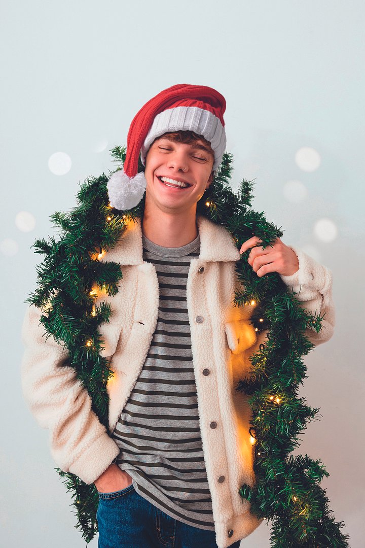 Weihnachtliche Zipfelmütze Badi