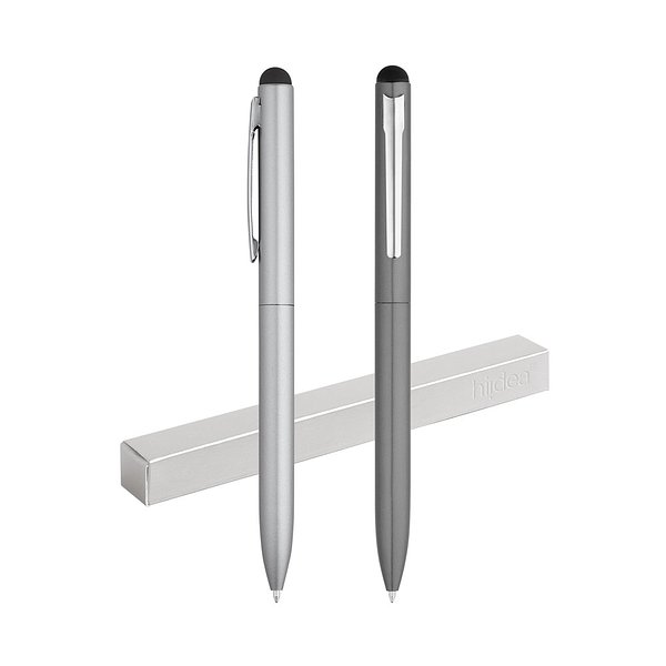 Kugelschreiber aus Aluminium mit Touchpen-Spitze Gricola