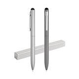 Kugelschreiber aus Aluminium mit Touchpen-Spitze Gricola