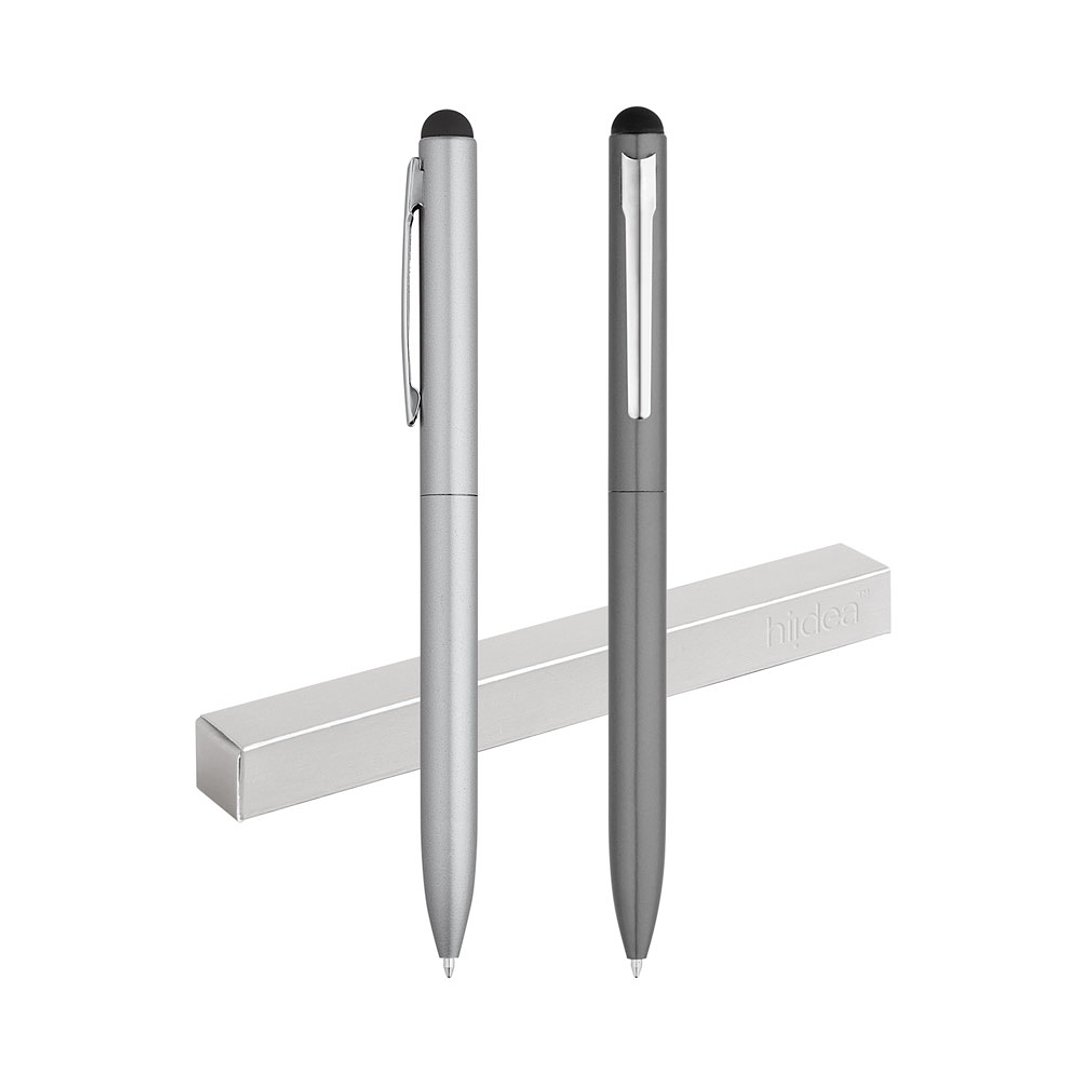 Kugelschreiber aus Aluminium mit Touchpen-Spitze Gricola