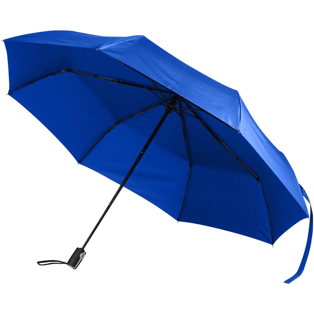 27" faltbarer RPET-Regenschirm mit automatischer Öffnungs- und Schliessfunktion - Emmascht