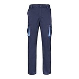 Zweifarbige Twill-Hose mit mehreren Taschen (200 g/m²), aus Baumwolle (35 %) und Polyester (65 %) Leenico