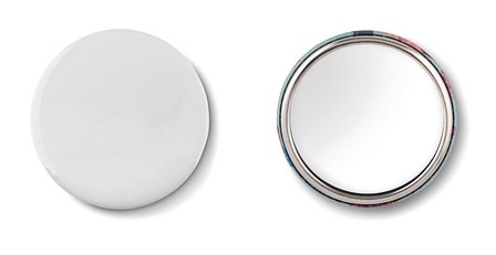 Badge mit Make-up Spiegel Giandy