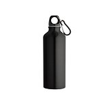 Flasche aus recyceltem Aluminium 530 mL mit Karabiner Hanrie