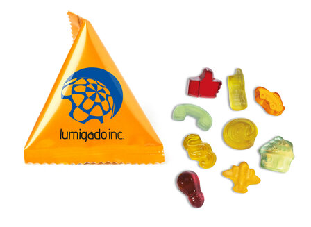 Mini Fruchtgummi Tetraeder 