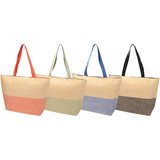 Grosse Strohpapier Tragetasche mit Reissverschluss, 21 l - Jürgin