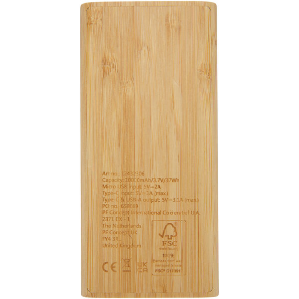 10.000 mAh Powerbank aus Bambus - Iteilen