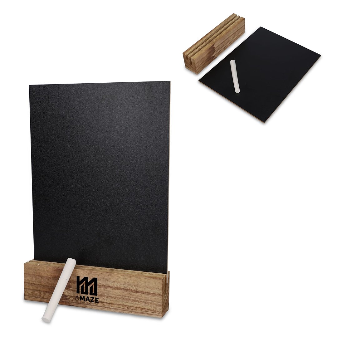 Kreidetafel im Holzständer Waregulin