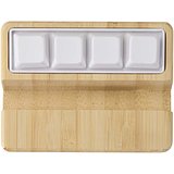 Smartphonehalterung aus recyceltem Kunststoff mit Fidget-Toy mit Bambusdetails - Littt