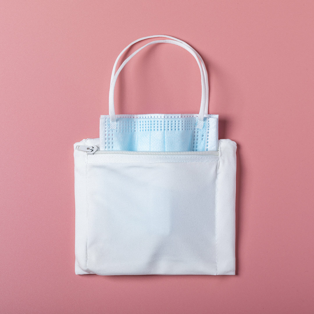 Halterung für Maske Armbandtasche Idtil