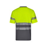 Zweifarbiges T-Shirt aus Piqué (150 g/m²), aus Baumwolle (55 %) und Polyester (45 %) Reivan