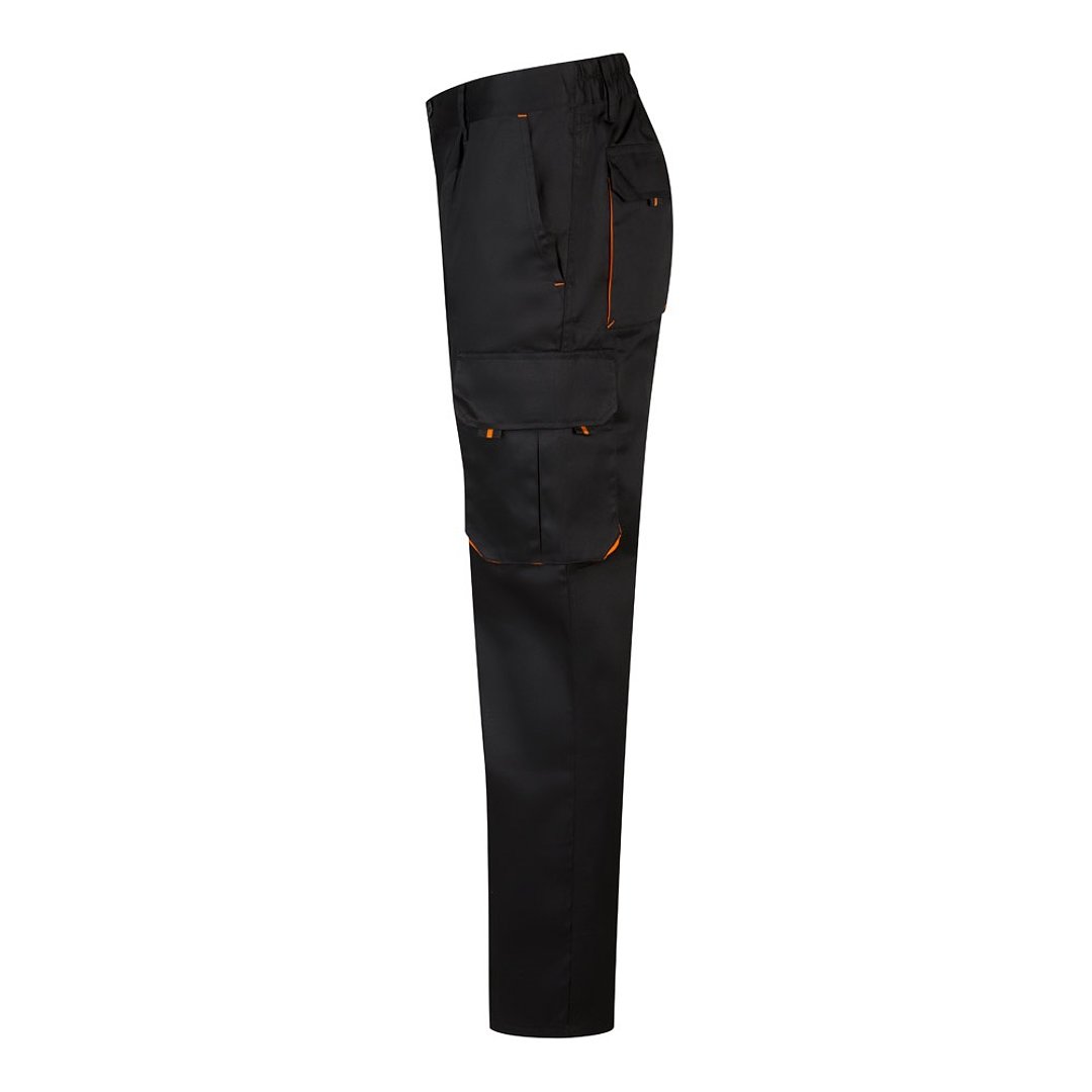 Zweifarbige Twill-Hose mit mehreren Taschen (200 g/m²), aus Baumwolle (35 %) und Polyester (65 %) Leenico