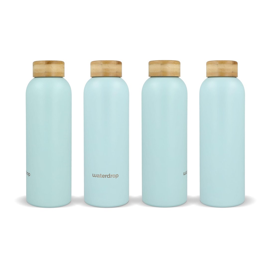 Edelstahlflasche mit Bambusdeckel 600 ml Oriköbi