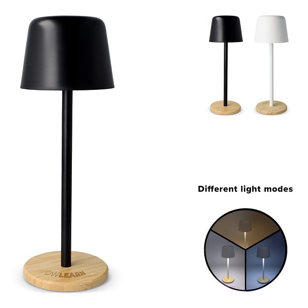 Solis Dimmbare Tischlampe mit Bambusfuß Anigni