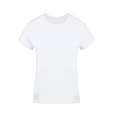 Erwachsene Frauen Weiss T-Shirt Idiyo