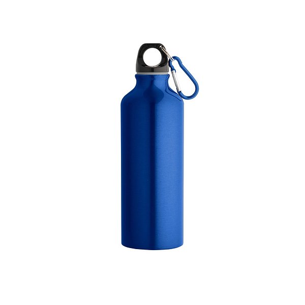 Flasche aus recyceltem Aluminium 530 mL mit Karabiner Hanrie
