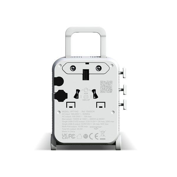 Luggie GaN Weltreise-Adapter-Trolley Orethla