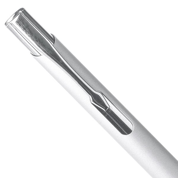 Recycelter Aluminium-Kugelschreiber mit Gummibeschichtung Ruinata