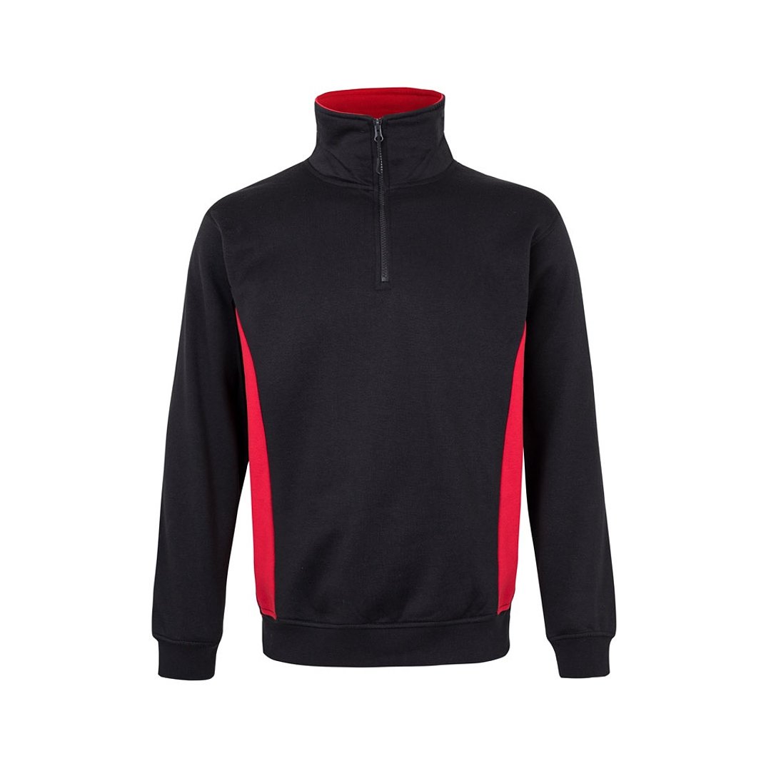 Zweifarbiges Frottee-Sweatshirt (260 g/m²), aus Polyester (65 %) und Baumwolle (35 %) Rudorscht