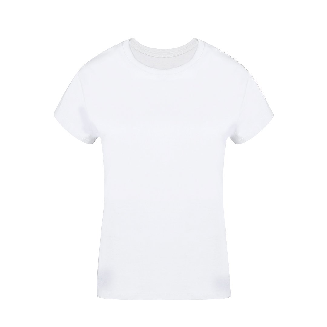 Erwachsene Frauen Weiss T-Shirt Idiyo
