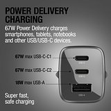 67W Laptop-Ladegerät GaN USB-C und USB-A Stineth