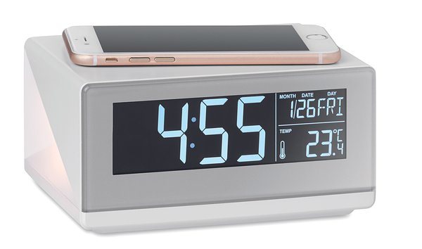 Tischuhr mit Ladestation Linanicco