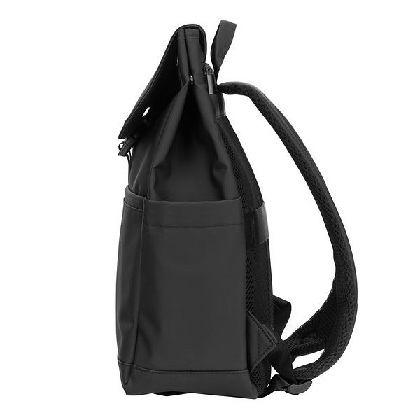Laptop-Rucksack (16") aus PU, mit Klappe, die alle Fächer abdeckt Tring