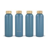 Edelstahlflasche mit Bambusdeckel 600 ml Oriköbi