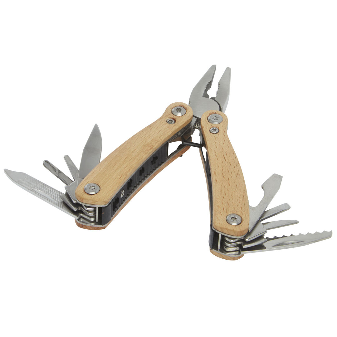 Mittelgrosses Multitool aus Holz mit 12 Funktionen - Lütht