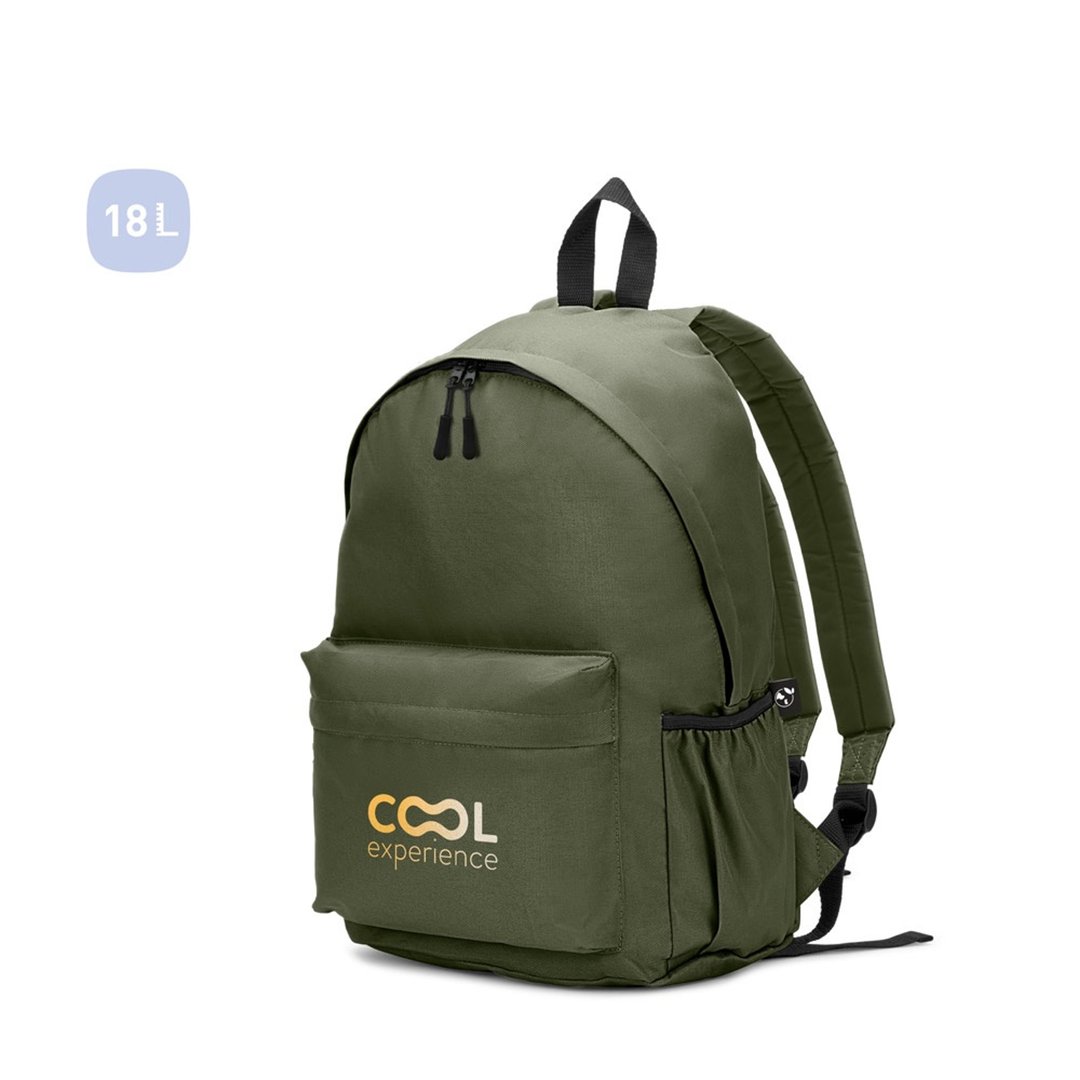 Klassischer Rucksack mit zeitlosem Design aus recyceltem 600D Polyester Eritan
