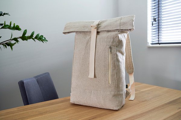 Hanf (280 gr/m2) Rolltop Rucksack Rudep