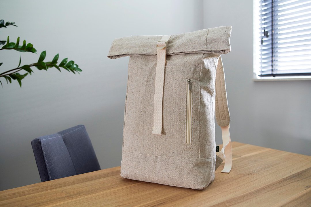 Hanf (280 gr/m2) Rolltop Rucksack Rudep