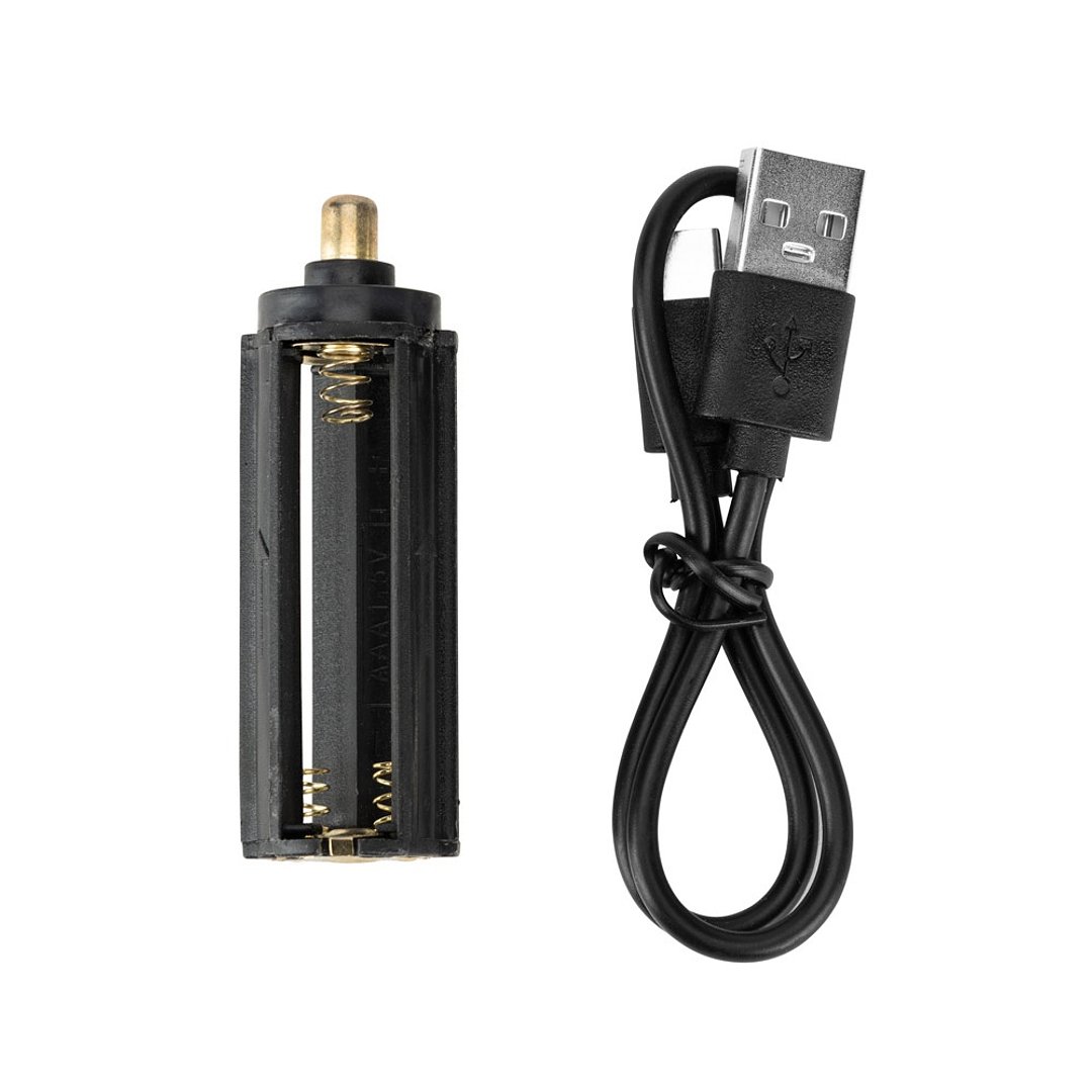 Wiederaufladbare Taschenlampe aus Aluminium (85% recyceltem) mit 10 W Leistung Liusep