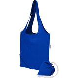 Blend 140 g/m², GRS-zertifizierte, faltbare Baumwoll Tragetasche, 7 l - Grin