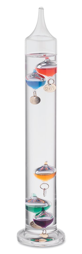 Galileo Thermometer Glas 28cm Dorscin