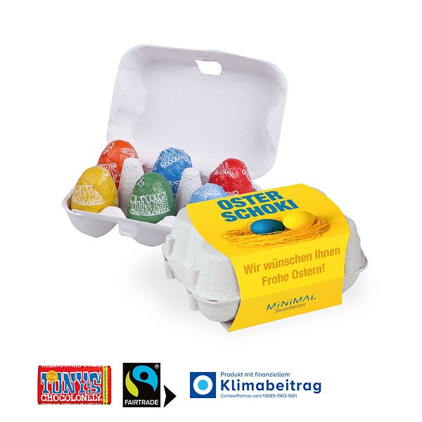 Schoko-Eier 6er-Set mit Tony´s Ostereier