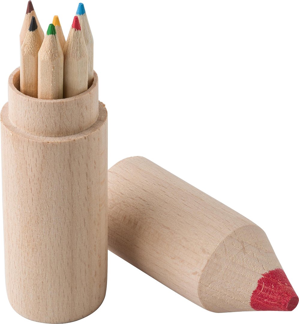 Buntstift-Set Fritling | Holzhalter | 6 Stifte