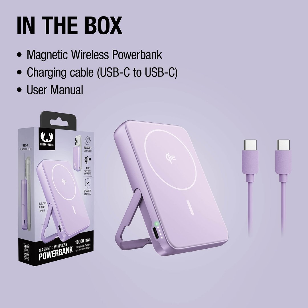 Kabellose Powerbank 10000 mAh kompatibel mit MagSafe Vinatin