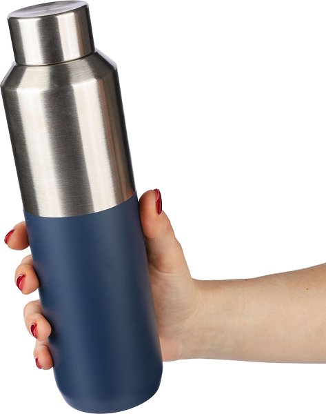 Recycelte doppelwandige Trinkflasche aus Edelstahl (600 ml) Nigna