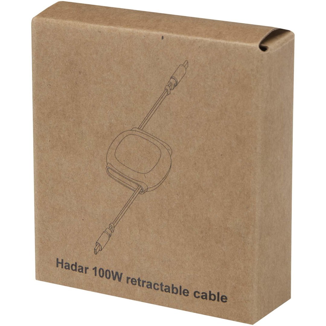 100 W CarPlay-Kabel aus recyceltem Kunststoff mit einziehbarer Leitung und PD-Ladefunktion - Orenan