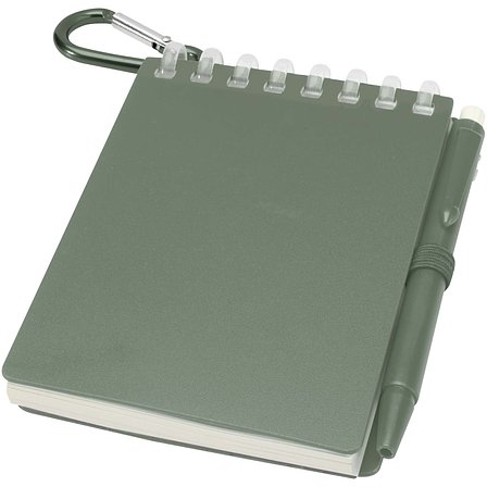 Mini Recyceltes Outdoor-Softcover Notizbuch und Kugelschreiber Set (schwarze Mine) - Minel