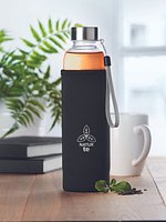 Einwandige Trinkflasche Glas Stiafenga