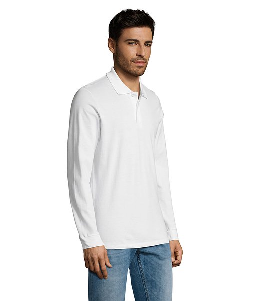 Männer Long-Sleeve Polo 180g Cilgian