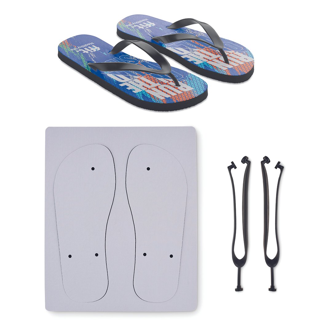 Sublimations-Zehensandalen Anico