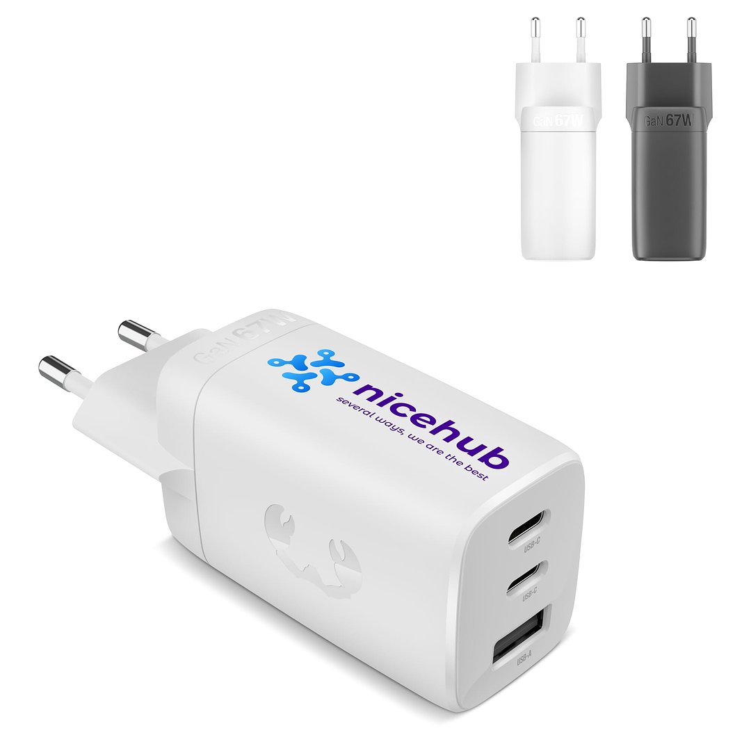 67W Laptop-Ladegerät GaN USB-C und USB-A Stineth