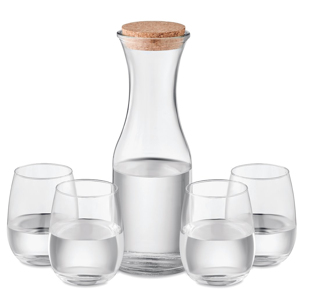 Set aus recyceltem Glas Trudivrg