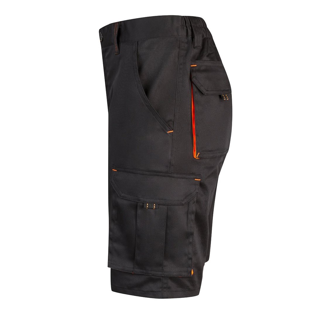 Zweifarbige Stretch-Bermudashorts mit mehreren Taschen (240 g/m²) aus Baumwolle (46 %), EME (38 %) und Polyester (16 %) Altie