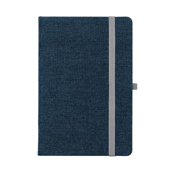 A5-Notizbuch aus Denim-Gewebe mit unlinierten Blättern Ruedivan