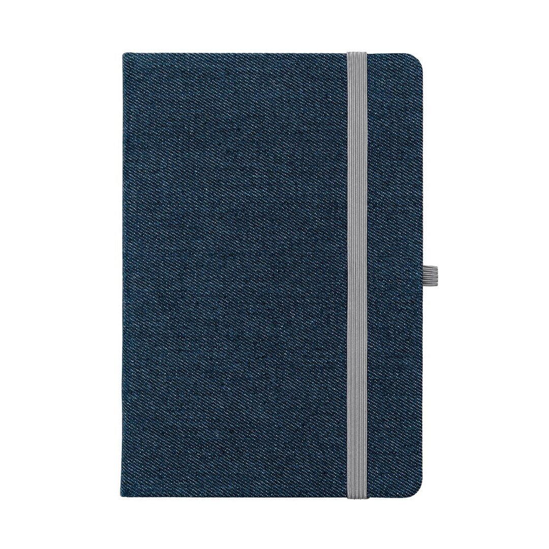 A5-Notizbuch aus Denim-Gewebe mit unlinierten Blättern Ruedivan
